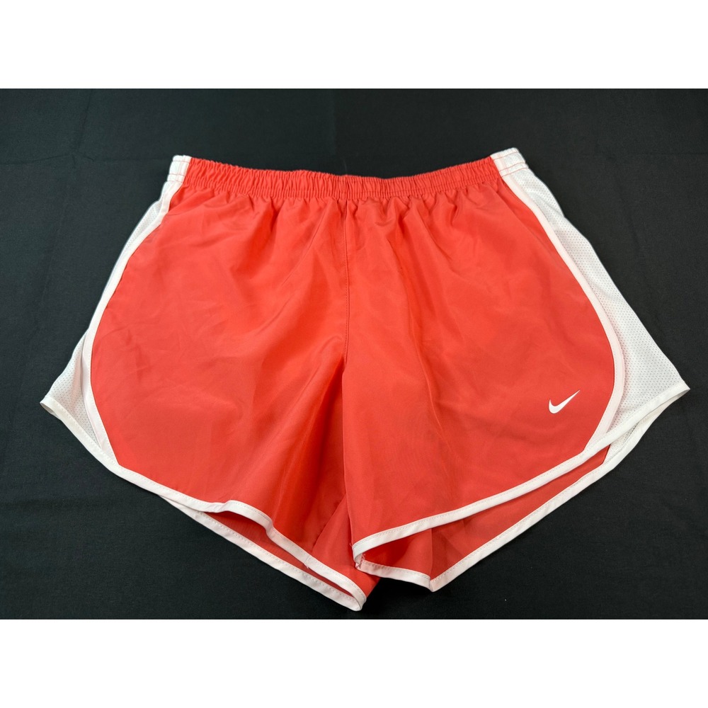 Nike Kids Dri-FIT Tempo Running Shorts Coral Orange White 848196-815 XL